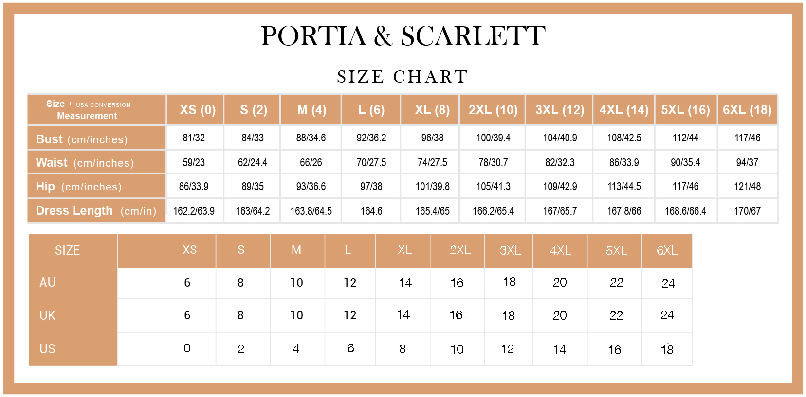 Balmain Size Chart